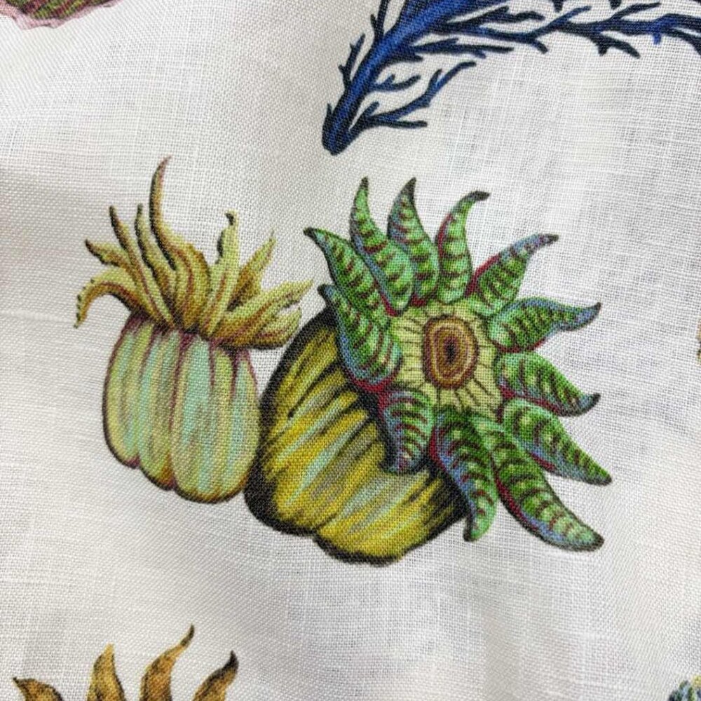 ALÉMAIS Sea Short-Sleeve Linen Midi Dress - Picture 14 of 16